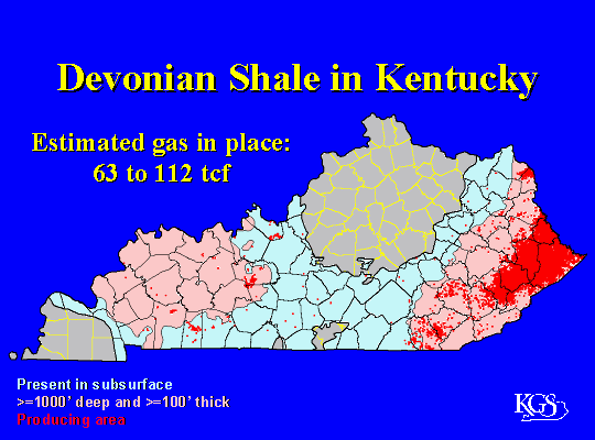 Gas Shales in KY Graphic
